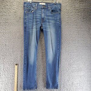 Levi Strauss Jeans Mens 32x32 Blue Slim Fit Denim Classic Style Denim